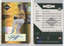 2005 Leaf Limited Monikers Gold /25 Rich Harden #67 Auto