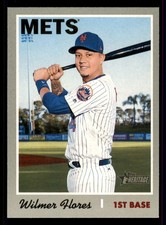 2019 Topps Heritage #183 Wilmer Flores New York Mets