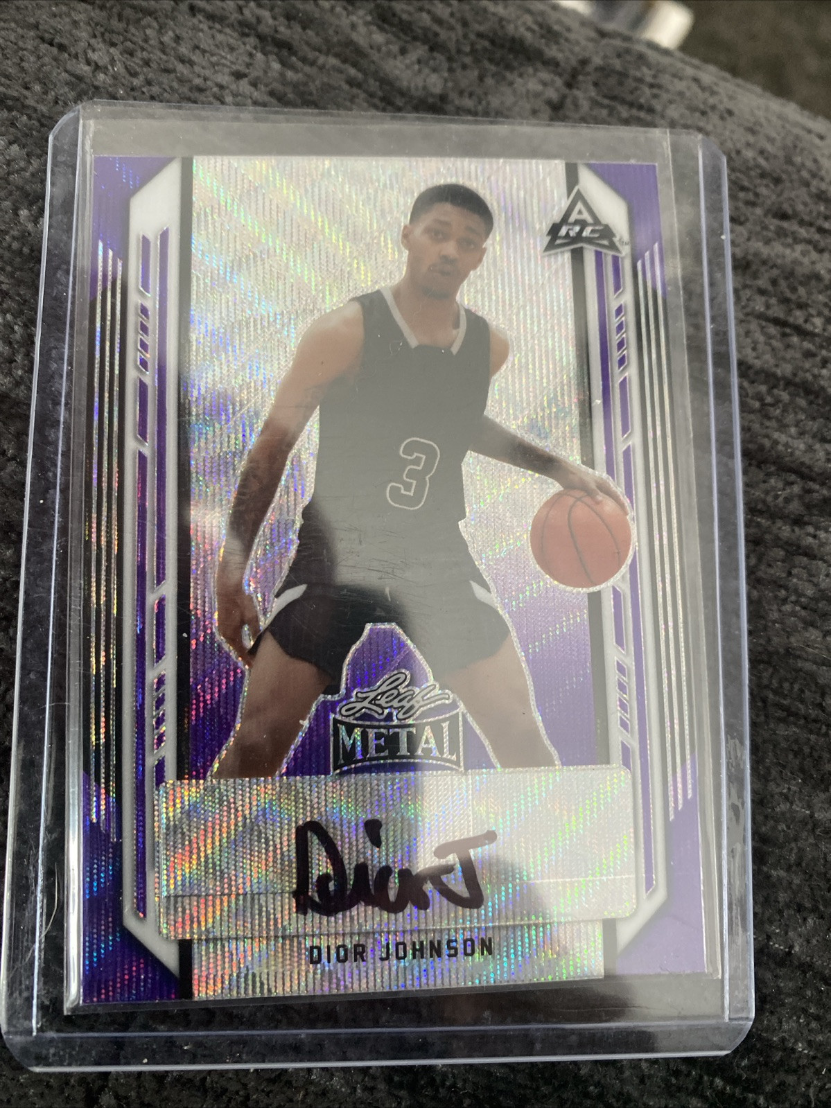 2021-22 Leaf Metal #BA-DJ1 Dior Johnson Purple Wave /25 🔥📈