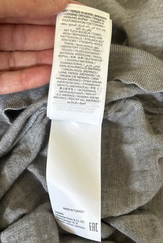 BRAX FEEL GOOD “Style Rick” Virgin Merino Wool Crewneck Sweater Men’s Large Gray - Picture 9 of 12