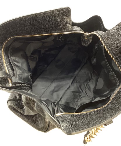 Longchamp Hand Bag Tote Purse Chain Black Authentic - Picture 10 of 24