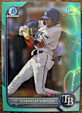 2022 Bowman Draft Chrome Chandler Simpson Aqua Lava Refractor /199 #BDC-26 1st