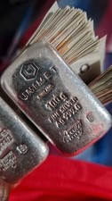 2X Unimet Hallmarked 100g Fine Silver Ag 999.0 England