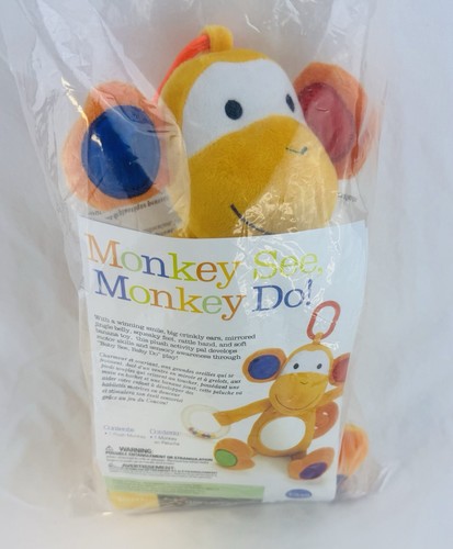 Discovery Toys Scimmia Vedere, Scimmia Fare Attività Peluche Bambino Bambino Giocattolo Sensoriale - Foto 11 di 11