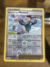 RAPID STRIKE STYLE MUSTARD 132/163 Reverse Holo BATTLE STYLES POKEMON Card
