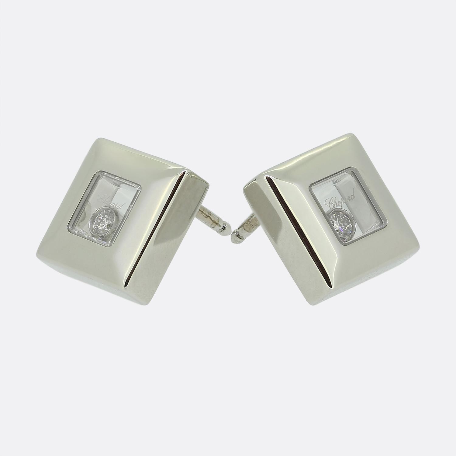 Chopard Happy Diamonds Square Earrings