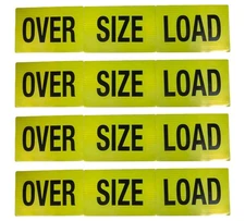 12Pcs Magnetic Reflective Oversize Load Signs for Trucks, Trailer Hauling -18...