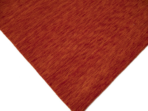 Orange-Red Modern Gabbeh Area Rug 5X8 ft Tribal Design Contemporary Decor Carpet - Picture 10 of 12