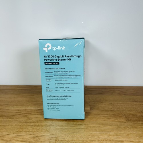 Tp-Link TL-PA8010P Passthrough Powerline Network Extender 1 Gigabit 4K Video - 第 3/5 張圖片