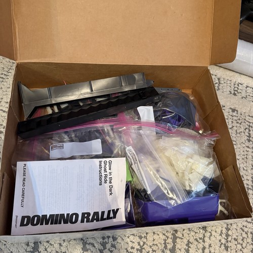 Vintage Domino Rally Glow in the Dark Ghost Ride Game 1991 Halloween Box 1990s - Picture 10 of 11