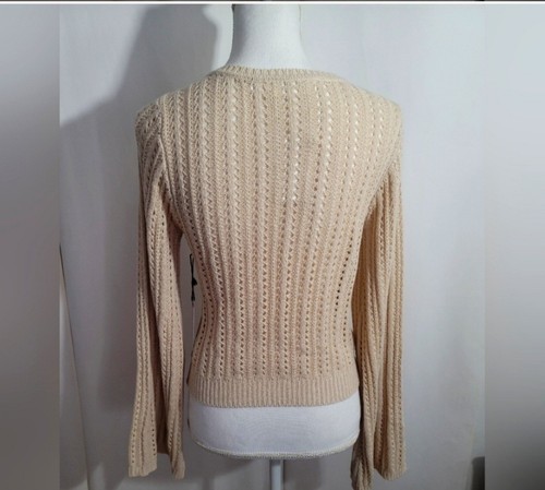 ASTR Cardigan beige manica a cupola taglia Medium - Foto 2 di 4