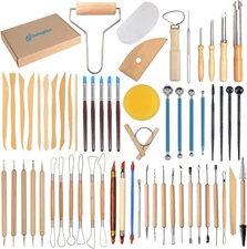 61Pcs Ceramic Clay Tools Kit Pottery Tools Clay Sculpting Shapers Carving Tool S