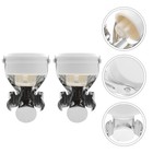 2Pcs Wine Stoppers Bottle Stoppers Stainless Steel Wine Bottle Plugs