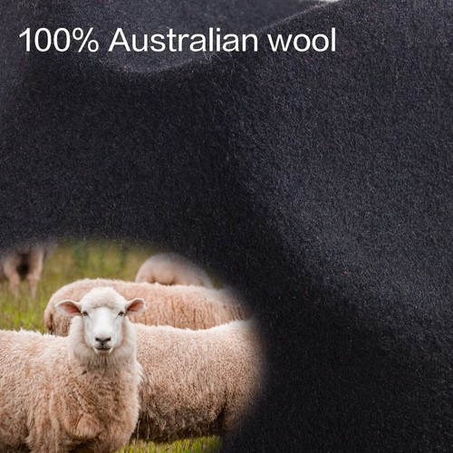 Fedora Hats for Women Wide Brim Hat, Incld 3 Decor Belts, Wool Felt, 58cm Adj... - Picture 4 of 7