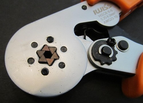 IWISS HSC8 6-6 Wire Ferrule Crimping Tool - Hex Profile, for AWG 23-10 - Picture 4 of 6