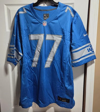 New Nike Frank Ragnow Detroit Lions Blue NFL Game Jersey Men's Sz XL $130