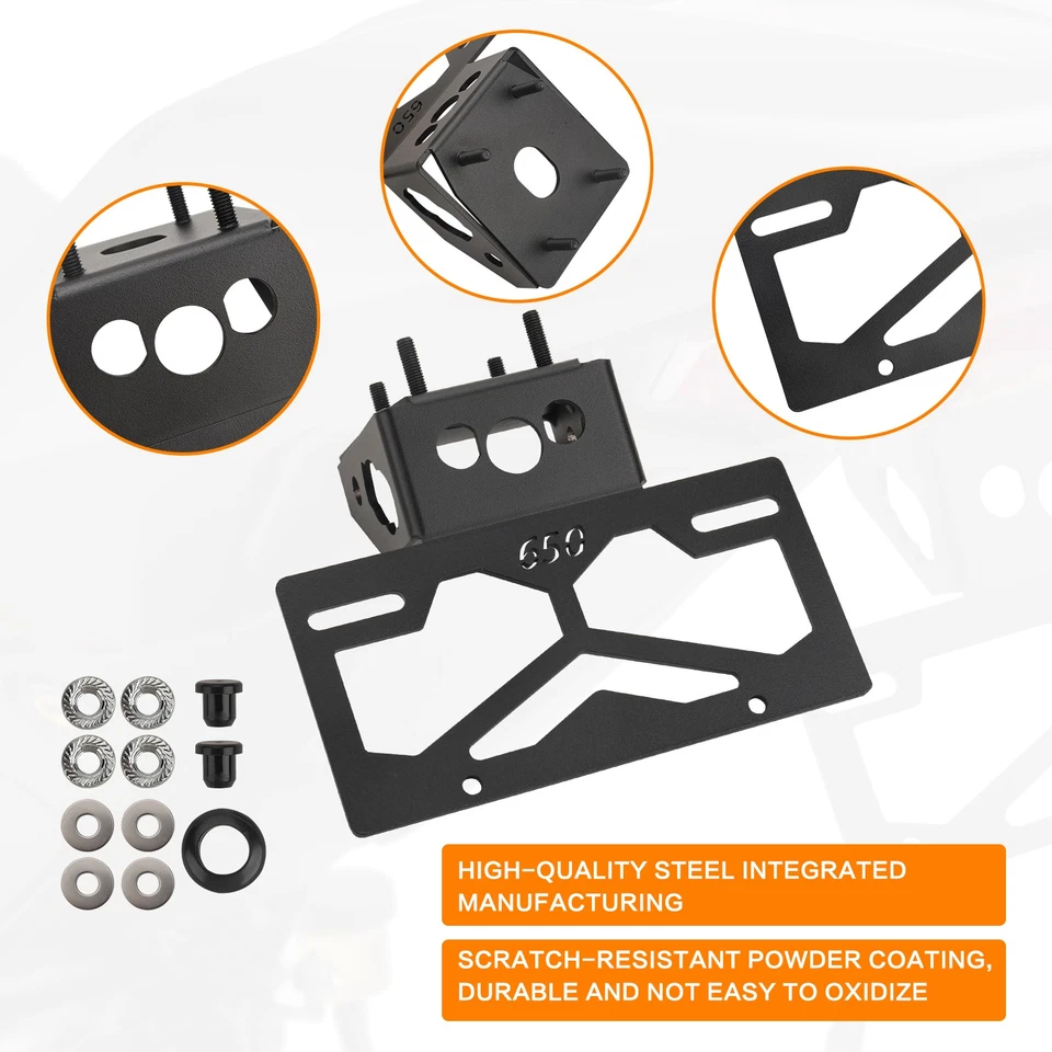 For Kawasaki Z650 Ninja 650 2017-2025 Fender Eliminator Kit License Plate Holder Foto 3 de 4