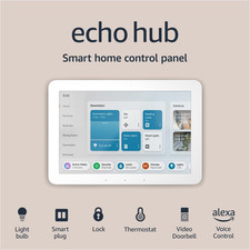 Echo Hub | 8” Smart Home Control Panel with Alexa | Compatible with Thousands of