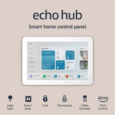Echo Hub | 8” Smart Home Control Panel with Alexa | Compatible with Thousands of