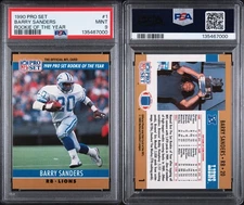 1990 Pro Set - Award Winner Barry Sanders PSA 9 FRESH SLAB