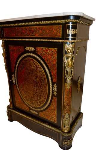 ANTICA CREDENZA UN ANTA  BOULLE EPOCA '800 RESTAURATA - Foto 14 di 19