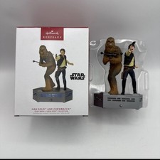 Hallmark 2022 Han Solo and Chewbacca Storyteller Ornament Star Wars  A New Hope