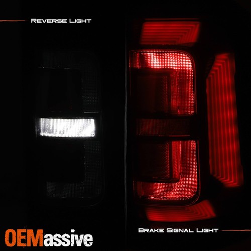 Luces traseras negras ahumadas para Dodge RAM 1500 2019-2022 LED DRL tubo de señal de freno - Imagen 6 de 12