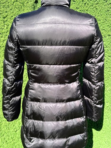 Art 29C150 Prada Rare Puffer Goose Down Long Resin Coated Jacket Size 42 S M - Picture 8 of 20