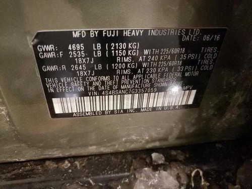 Subaru Legacy Outback Fob Remote 2015 2016 2017 - Picture 12 of 12