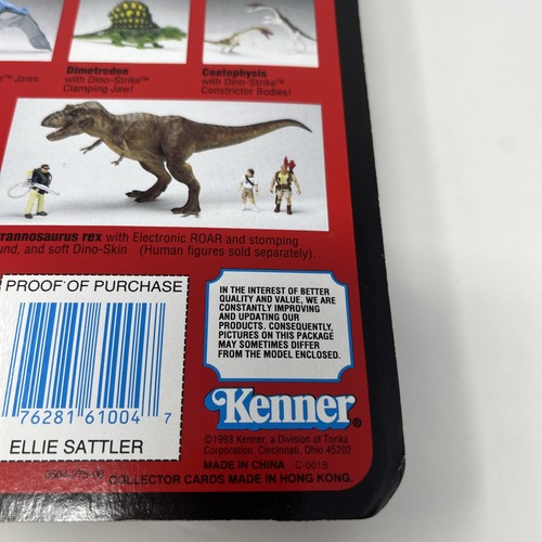 Jurassic Park Series 1 Ellie Sattler with Firing Grappling Hook Kenner 1993 NEW - Picture 11 of 13