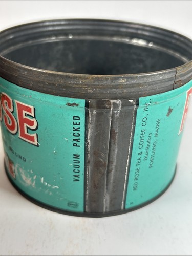 LATTA CAFFÈ VINTAGE MARCA ROSA ROSSA-PORTLAND, MAINE - Foto 2 di 12