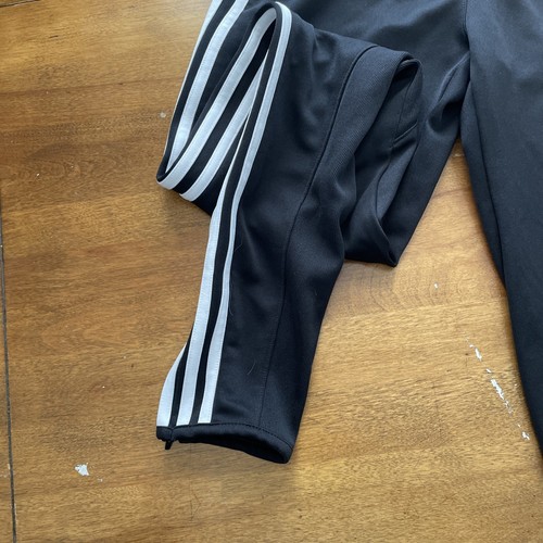 Pantalones Adidas Adulto XS Negro Blanco Pista Atlético Climacool Fútbol Cremallera al Tobillo - Imagen 2 de 5