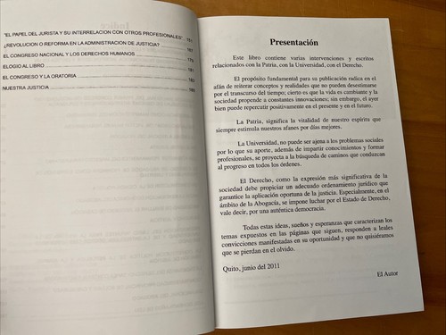 DISCURSOS Y ESCRITOS VARIOS by César Muñoz Llerena Signed Softcover Spanish - Picture 7 of 14