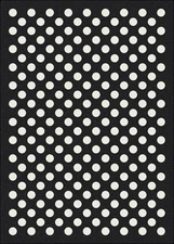 8x11 Milliken Eclipse Black Modern Polka Dot Area Rug - Approx 7'8"x10'9"