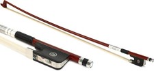 GEWA Carbon Pernambuco Hybrid Cello Bow, Full-lined Nickel - 4/4 Size