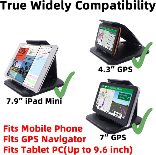 Dashboard GPS Mount Holder - Universal Dashbaord Phone Tablet PC Navigation Hold - Picture 2 of 12