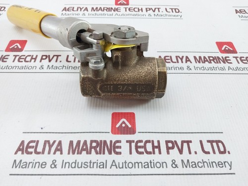 APOLLO 71-504-01 316 Stainless Steel Bronze Ball Valve 3/4" 600 WOG - Picture 6 of 10