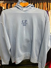 CP Company 989 ECL Box Fit Hoodie Blue Large 25" P2P