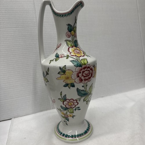 Vintage Jug Anfora Agueda Collectable Hand Painted Floral With Bird 13” - Picture 5 of 8