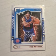 2024-25 Panini Donruss Rated Rookie Bobi Klintman #207 Detroit Pistons