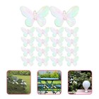  40 Pcs Butterfly Solar Garden Lights Plastic Butterflies Ornaments Decoration