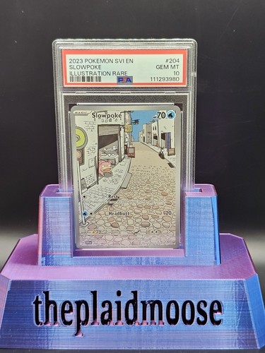 2023 Pokémon SVI Base Set EN Slowpoke Illustration Rare 204/198- PSA 10- Low POP