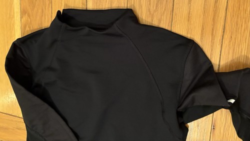 Nike Pro Hyperwarm Fitted Mock Trainingsshirt Damen S Schwarz Ombre Langarm - Bild 3 von 6