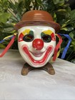 Vintage Earthenware?  Glass Decorative Clown Mask. Made In Taiwan
