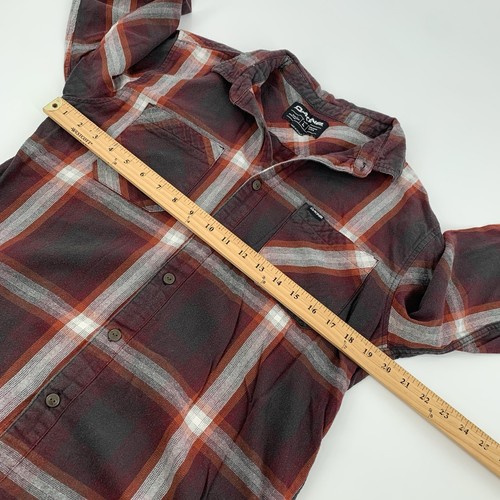 Dakine Flannel Plaid Button Down Long Sleeve Shirt Size Large Mens Red Black L - Picture 5 of 6