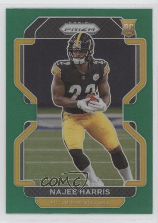 2021 Panini Prizm Rookie Green Prizm Najee Harris #343 Rookie RC