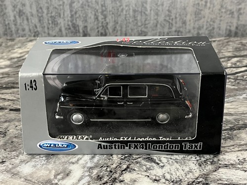 Welly 1:43 Austin FX4 London Taxi - Die-Cast Metallmodell - schwarz - neu in Box