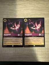 Archimedes - 47/204 - Shimmering Skies - Disney Lorcana TCG 2 card lot