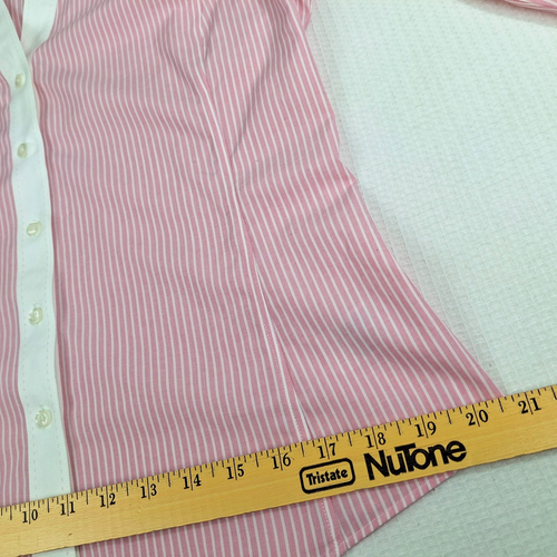 Brooks Brothers Women’s Blouse Top Size 10 Pink Fitted Striped Button Up Down LS - Picture 17 of 23