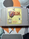 Legend of Zelda Ocarina of Time N64 Gray Cartridge Authentic Tested